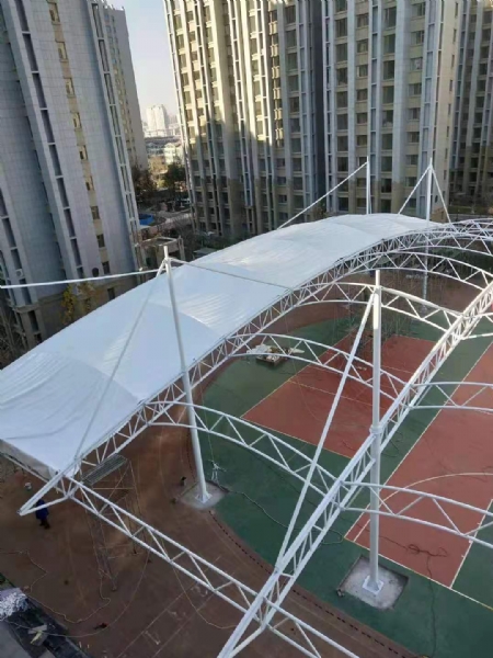 山東膜結(jié)構(gòu)車棚制作廠家