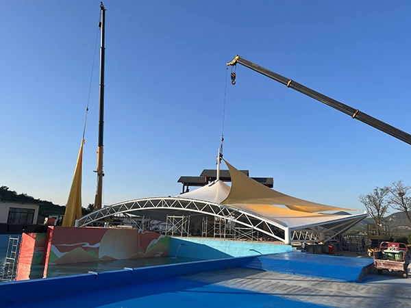 景觀系列-泰安桃花源景觀張拉膜